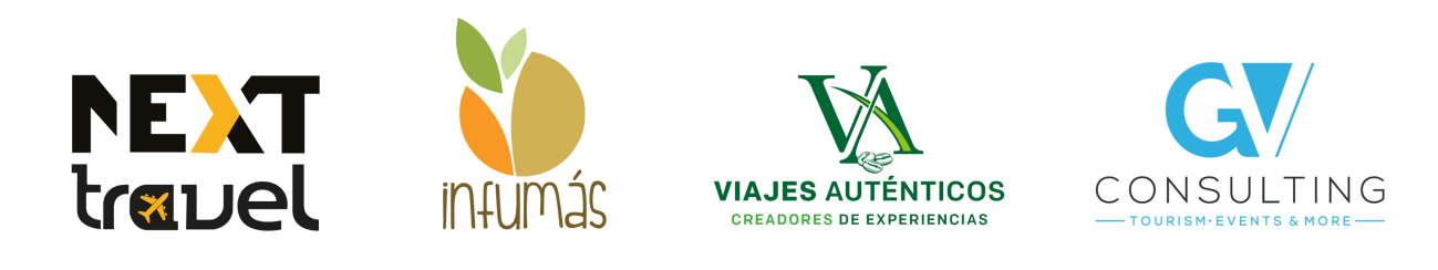 Logos de Next Travel, Infumás y Viajes Auténticos